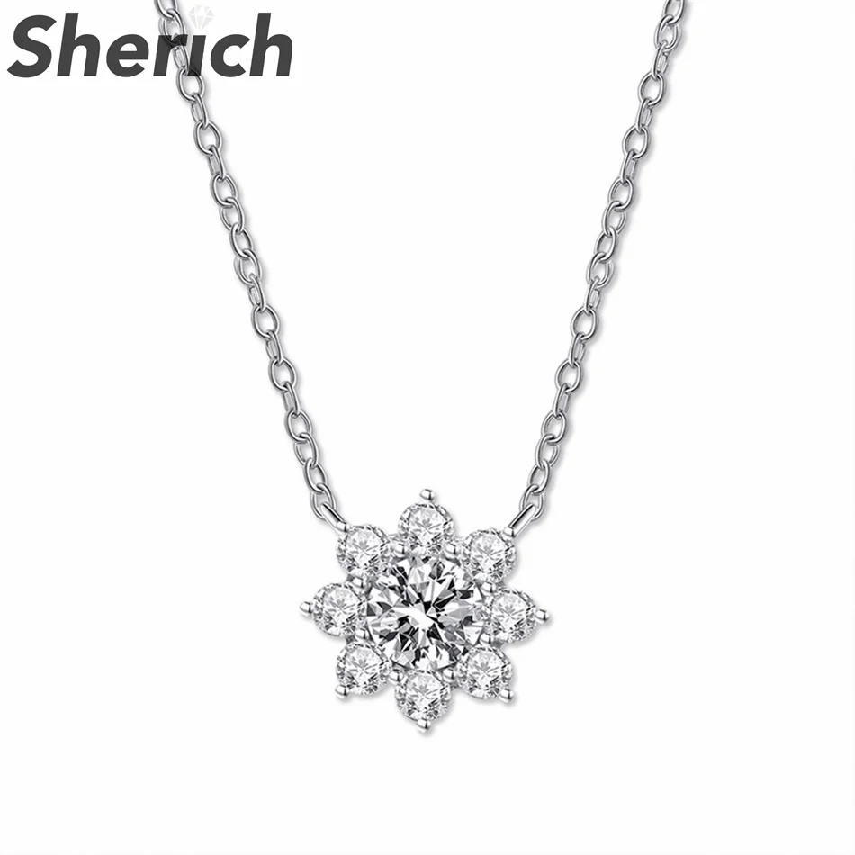 Sherich 2022 New Sunflower High Carbon Diamond 100% 925 Sterling Silver Sparkling Pendant Necklace Women's Party Fine Jewelry
Sherich 2022 New Sunflower High Carbon Diamond 100% 925 Sterling Silver Sparkling Pendant Necklace Women's Party Fine Jewelry