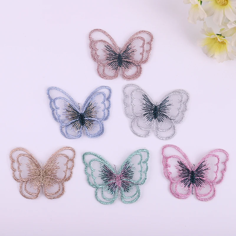 10PCS Color Organza 5CM Double Layer Butterfly Patches Embroidery Trim Butterfly Decal for Hairpin Decorate Garment Accessories
10PCS Color Organza 5CM Double Layer Butterfly Patches Embroidery Trim Butterfly Decal for Hairpin Decorate Garment Accessories
