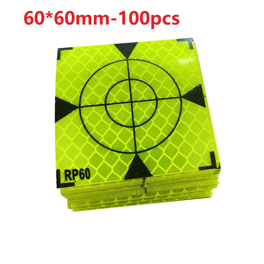 100pcs Fluorescent Yellow Reflector Sheet Reflective Tape Target For Total Station Survey 20/30/40/50/60mm Subway Engineering
100pcs Fluorescent Yellow Reflector Sheet Reflective Tape Target For Total Station Survey 20/30/40/50/60mm Subway Engineering