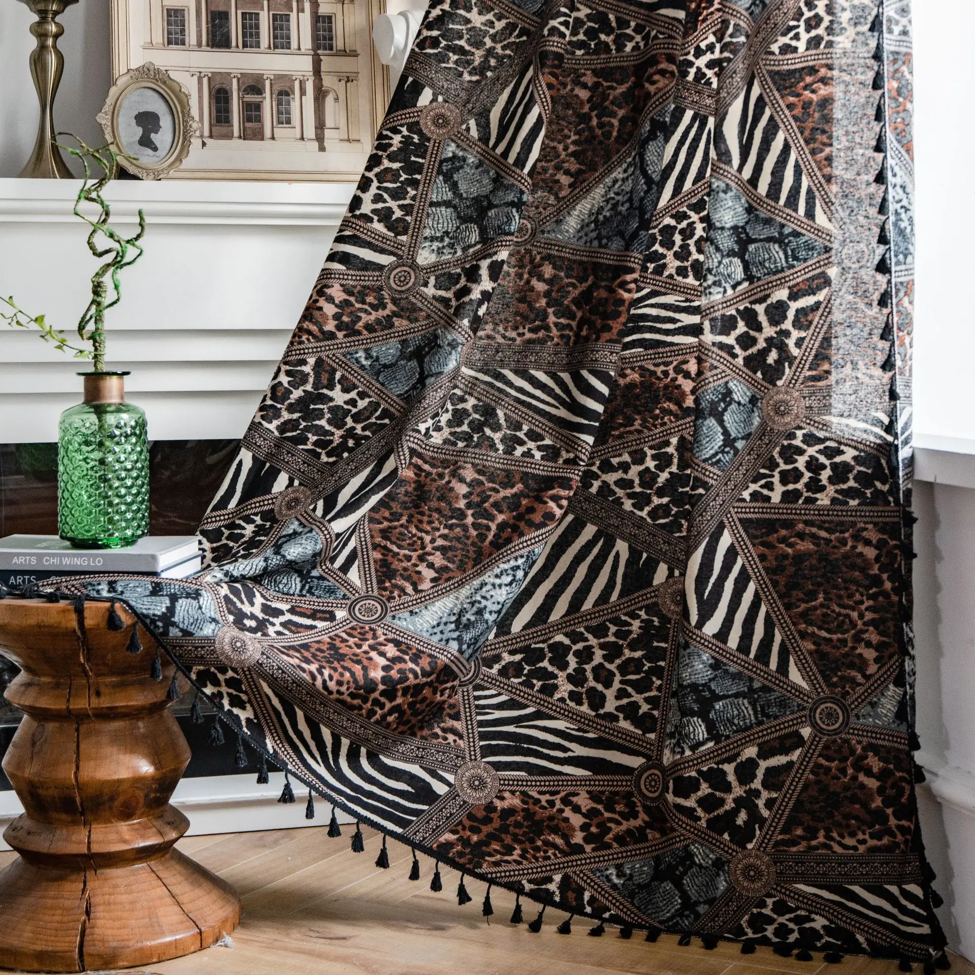 Yaapeet Luxury Leopard Print Cotton Linen Window Curtains for Living Room American Retro Farmhouse Tassel Drape Kitchen Valance
Yaapeet Luxury Leopard Print Cotton Linen Window Curtains for Living Room American Retro Farmhouse Tassel Drape Kitchen Valance
