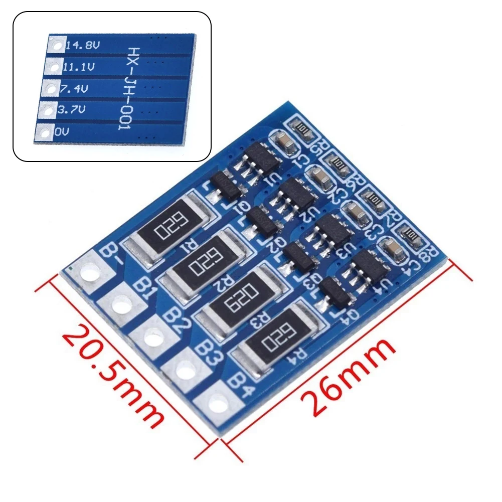 4S 4.2V Li-Ion Balancer Board Li-Ion Balncing Full Charge Battery Balance Board Balance Function Protection Board
4S 4.2V Li-Ion Balancer Board Li-Ion Balncing Full Charge Battery Balance Board Balance Function Protection Board