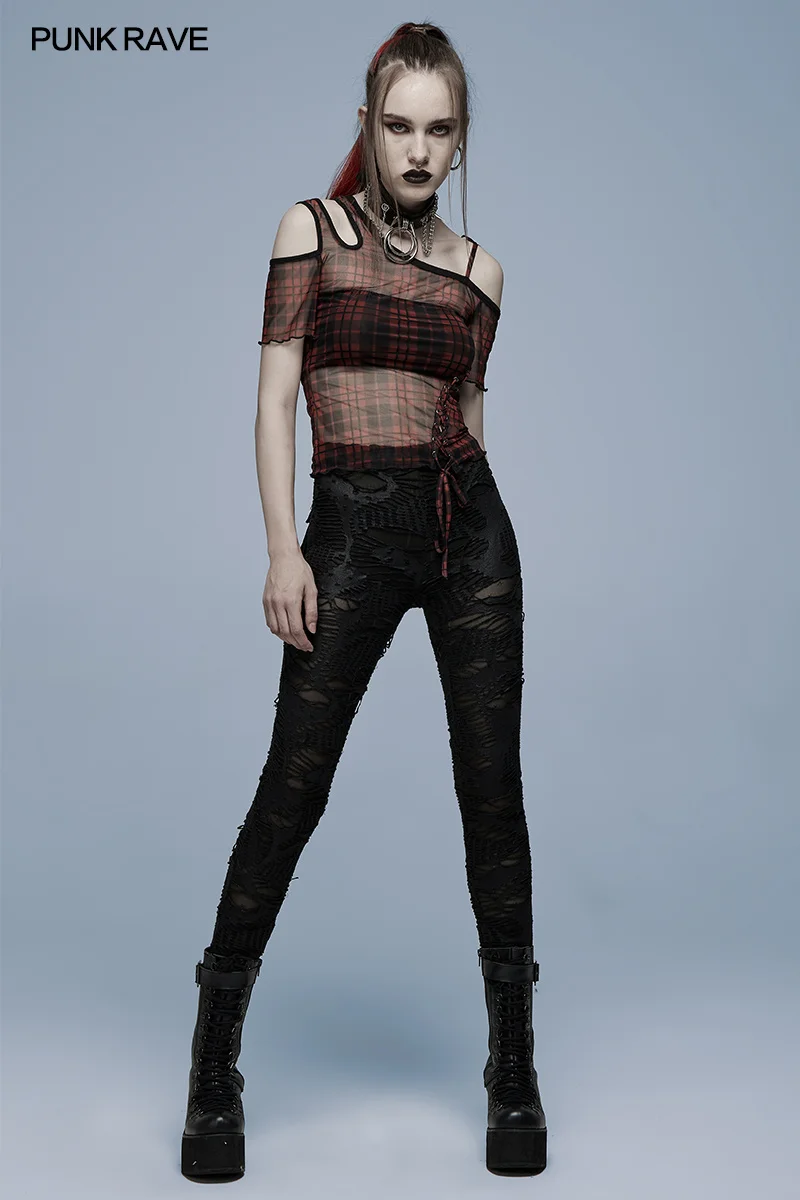 Crocheted Slim Version Leggings Punk Personality Charm Sexy PUNK RAVE Women's Gothic Daily Black Holes Leggings Spring/Autumn
Crocheted Slim Version Leggings Punk Personality Charm Sexy PUNK RAVE Women's Gothic Daily Black Holes Leggings Spring/Autumn