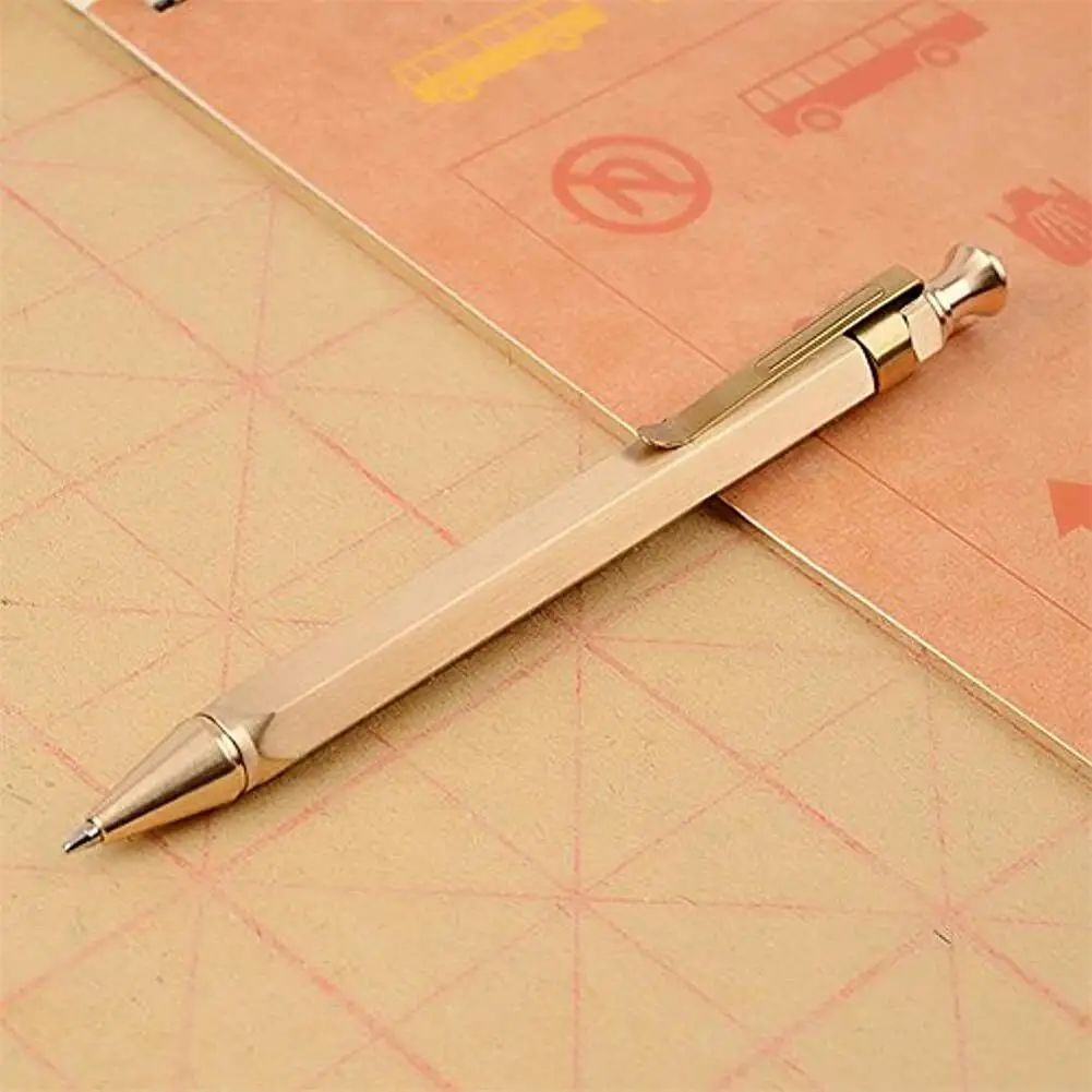 Strong Six-edge Solid Brass PenCompact Portable Ballpoint Pen With Clip Office School supplies Holiday Gifts For Friends teacher
Strong Six-edge Solid Brass PenCompact Portable Ballpoint Pen With Clip Office School supplies Holiday Gifts For Friends teacher