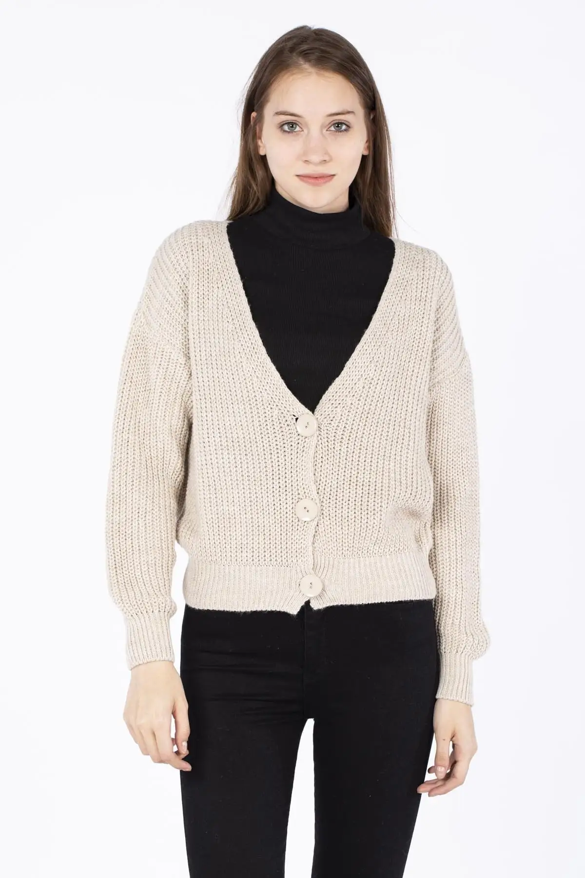 Women's Cardigan Basic 3 Button Knitwear -Stone Casual Knitted Quality Fashion Cardigan Sweaters Loose Sweater Sweater Jumper
Women's Cardigan Basic 3 Button Knitwear -Stone Casual Knitted Quality Fashion Cardigan Sweaters Loose Sweater Sweater Jumper