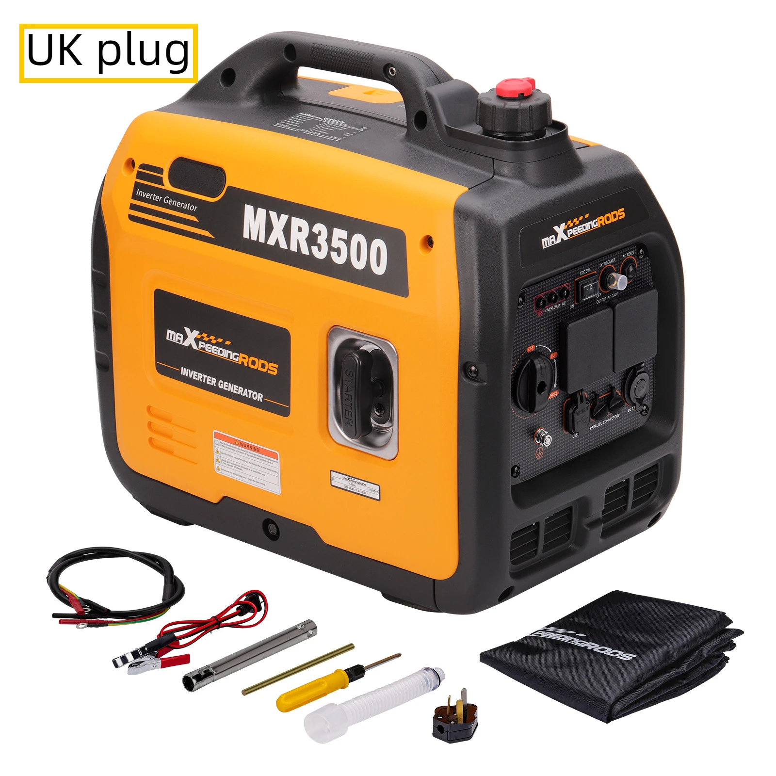 Portable Generator Inverter 3500W 3.5KW Peak/3.0KW Rated 240V/ DC AC Outlets Pure Sine Wave for Caravan Air Conditioner,Camping
Portable Generator Inverter 3500W 3.5KW Peak/3.0KW Rated 240V/ DC AC Outlets Pure Sine Wave for Caravan Air Conditioner,Camping