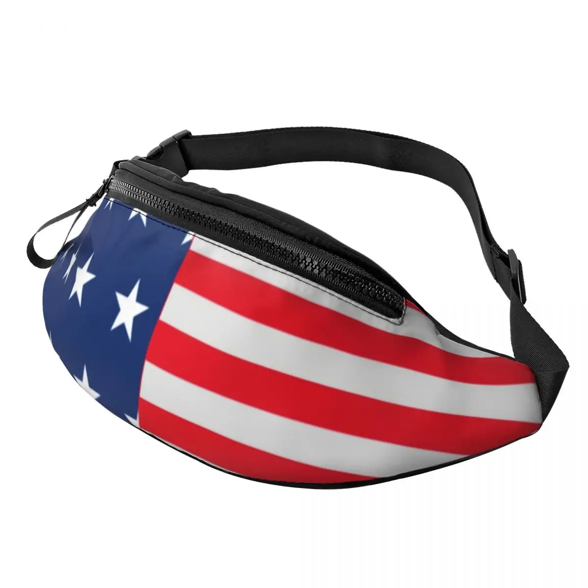 USA Flag Print Waist Bag Stars and Stripes Travel Female Waist Pack Polyester Picture Bag
USA Flag Print Waist Bag Stars and Stripes Travel Female Waist Pack Polyester Picture Bag