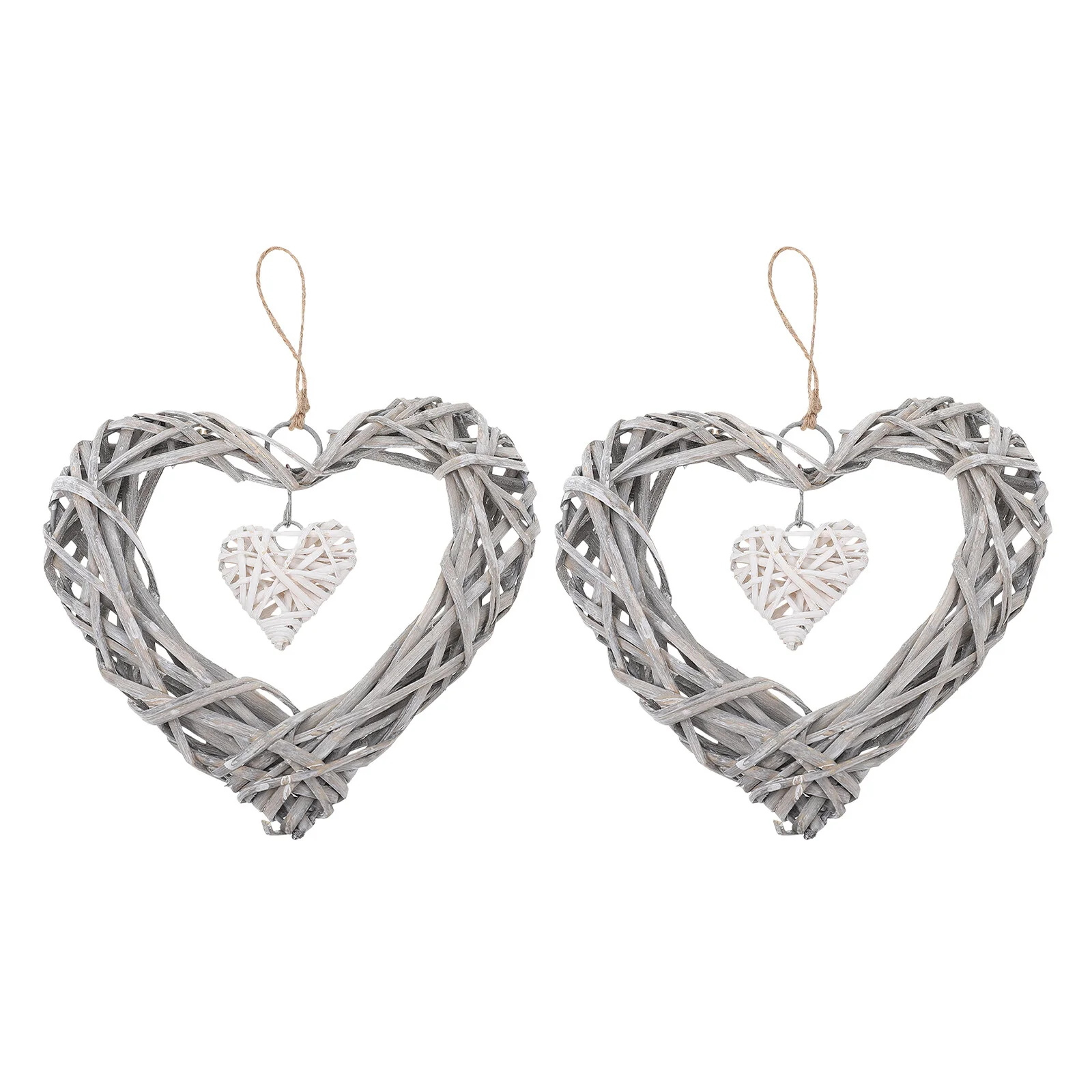 2 Pcs Heart Pendant Wicker Ornaments Party Decor Chic Rustic Vase Home Supply Hanging Rabbit Decorations The Photo Props Adorn
2 Pcs Heart Pendant Wicker Ornaments Party Decor Chic Rustic Vase Home Supply Hanging Rabbit Decorations The Photo Props Adorn