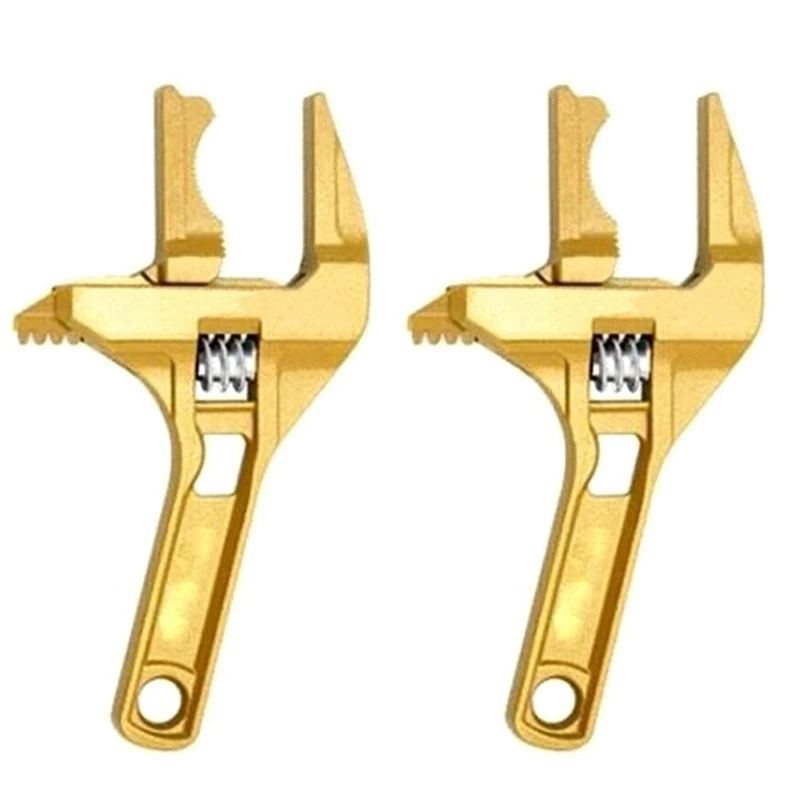 2X Adjustable Wrench Bathroom Spanner Wrenches Wide Jaw 6-68Mm Aluminum Alloy Spanner Wrenches Shank Plumber Hand Tool A
2X Adjustable Wrench Bathroom Spanner Wrenches Wide Jaw 6-68Mm Aluminum Alloy Spanner Wrenches Shank Plumber Hand Tool A