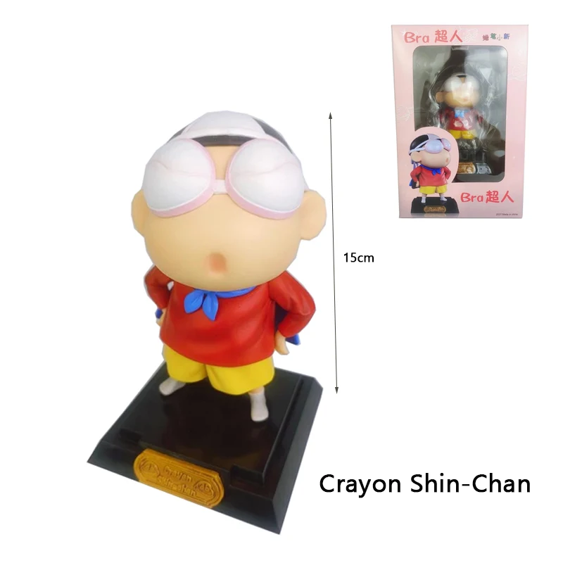 Anime Figures Japanese Crayon Shin-Chan Kawaii Doll Cloak Standing Cartoon Movie Peripheral Toy Pvc Material Gifts for Children
Anime Figures Japanese Crayon Shin-Chan Kawaii Doll Cloak Standing Cartoon Movie Peripheral Toy Pvc Material Gifts for Children
