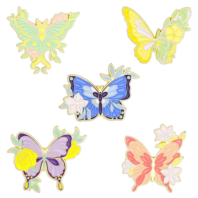 Cartoon Purple Butterfly Brooch Blue Yellow Red Colorful Flower Butterfly Clothing Accessories Alloy Brooch Enamel Lapel Pins
Cartoon Purple Butterfly Brooch Blue Yellow Red Colorful Flower Butterfly Clothing Accessories Alloy Brooch Enamel Lapel Pins