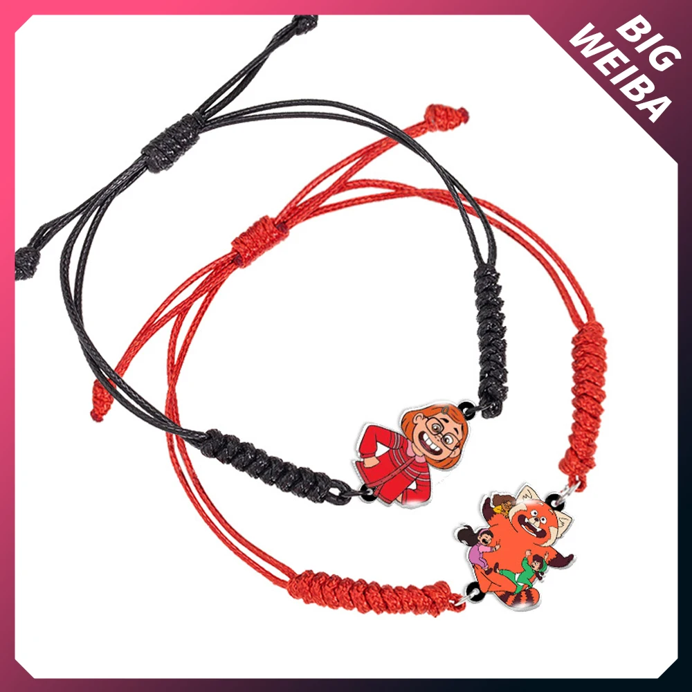 Disney Anime Turning Red Doll Panda Hand Braided Rope Red Black Thread String Cute Adjustable Bracelet Jewelry
Disney Anime Turning Red Doll Panda Hand Braided Rope Red Black Thread String Cute Adjustable Bracelet Jewelry