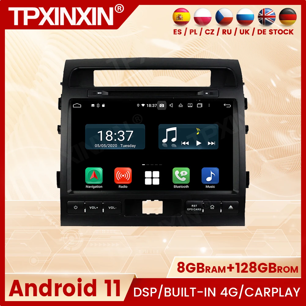 Автомобильный мультимедийный плеер 2 Din, с GPS, Android 11, для Toyota Land Cruiser 2008, 2009, 2010, 2012, радио Coche с Bluetooth Carplay
Автомобильный мультимедийный плеер 2 Din, с GPS, Android 11, для Toyota Land Cruiser 2008, 2009, 2010, 2012, радио Coche с Bluetooth Carplay