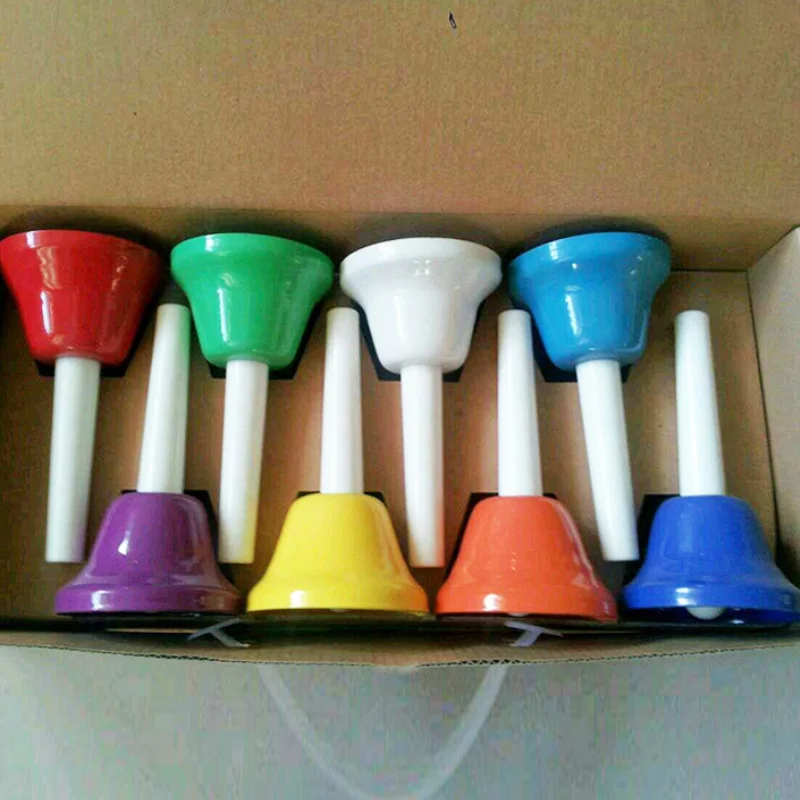 Colorful Musical Instrment Hand Bell 8 Note Musical Toy For Children Baby Early Education Musical Toy Percussion Instrument
Colorful Musical Instrment Hand Bell 8 Note Musical Toy For Children Baby Early Education Musical Toy Percussion Instrument