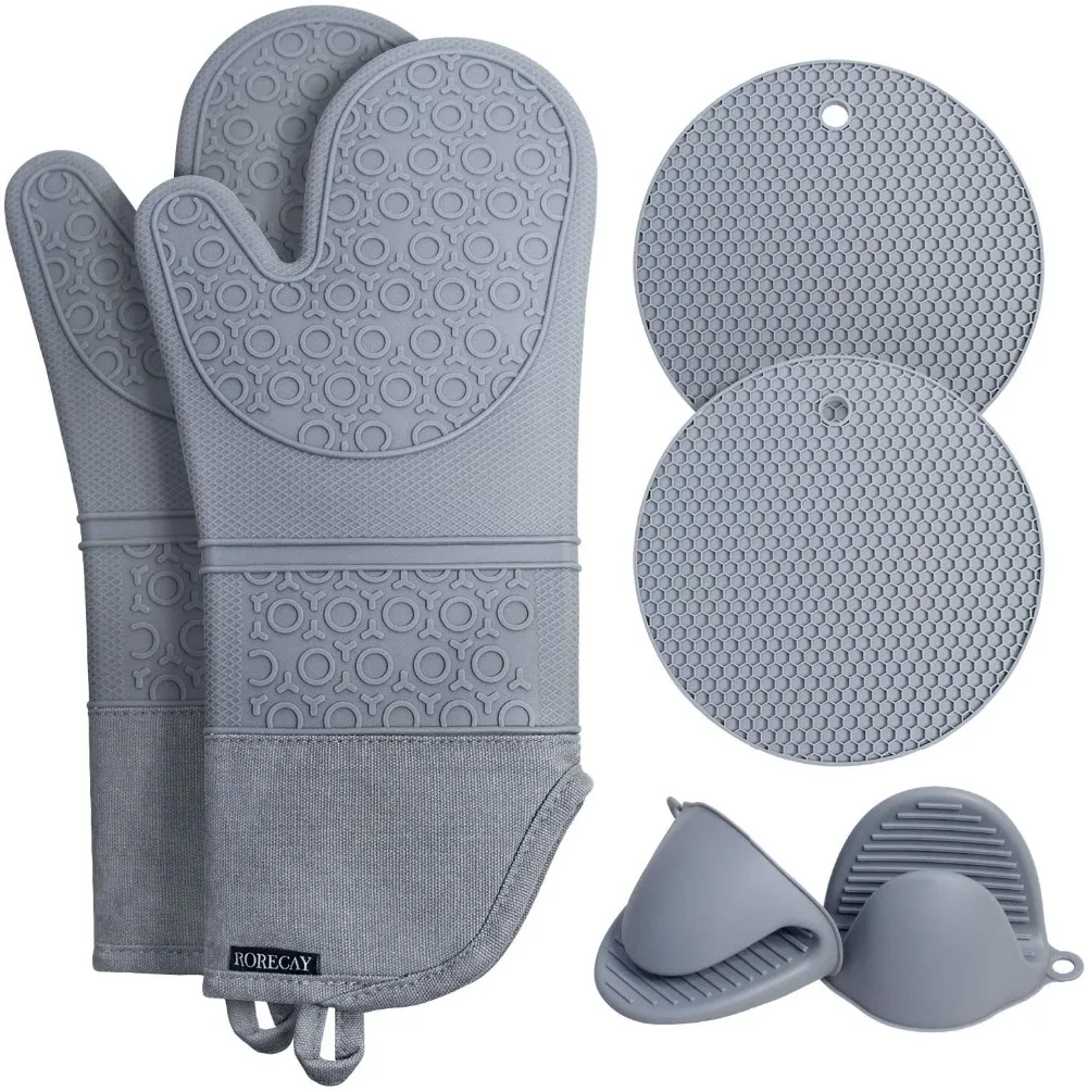 6 Stks/set Hot Ovenwanten Bakken Anti-Hot Handschoenen Slip Isolatie Pad Oven Magnetron Siliconen Mat Keuken Gereedschap
6 Stks/set Hot Ovenwanten Bakken Anti-Hot Handschoenen Slip Isolatie Pad Oven Magnetron Siliconen Mat Keuken Gereedschap