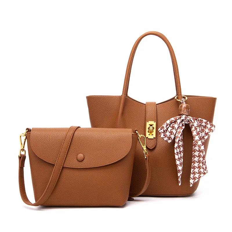 Fashion Scarves Tote Bags Pu Leather Composite Bucket Pack Large Capacity Women Commute Handbags Solid Shopping Messenger Bag
Fashion Scarves Tote Bags Pu Leather Composite Bucket Pack Large Capacity Women Commute Handbags Solid Shopping Messenger Bag