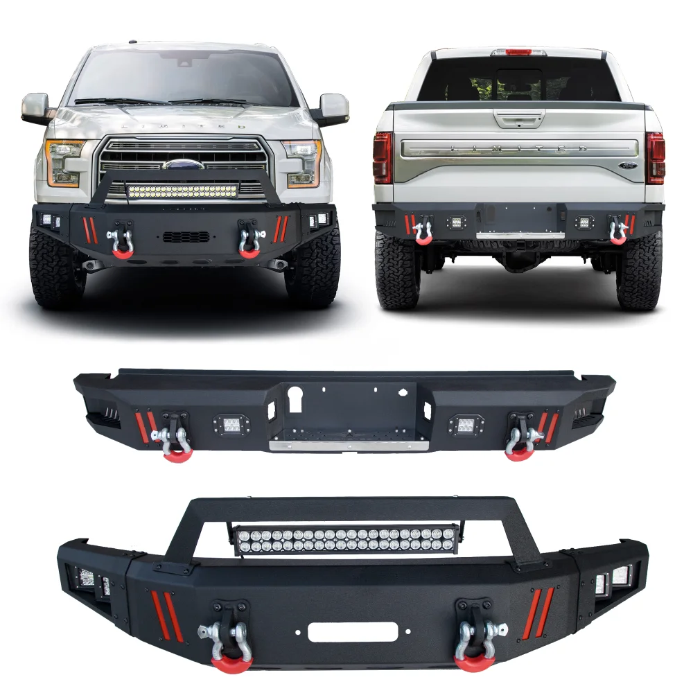 Hot Sell F-150 Truck Bumper Full Width Front Bumper and Rear Bumper Combo fit 2015-2017 Ford F150 (Excluding Raptor)
Hot Sell F-150 Truck Bumper Full Width Front Bumper and Rear Bumper Combo fit 2015-2017 Ford F150 (Excluding Raptor)