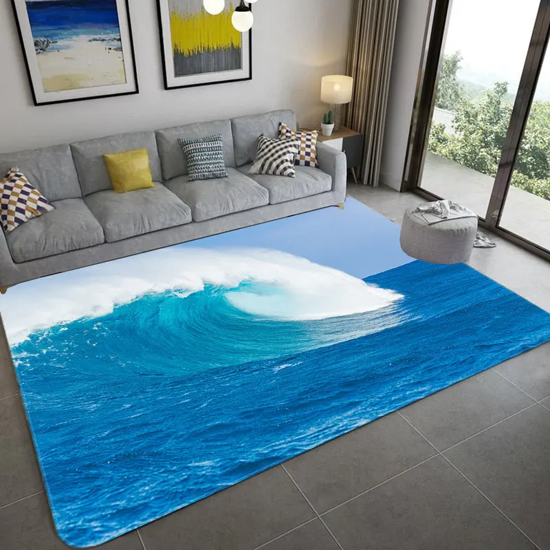 Beach Sea Waves Living Room Rug 3D Landscape Printed Floor Mat Felt Large Bathroom Rug Decorative Bedroom Washable Area Carpet
Beach Sea Waves Living Room Rug 3D Landscape Printed Floor Mat Felt Large Bathroom Rug Decorative Bedroom Washable Area Carpet