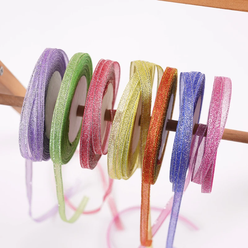 25Yards/Roll 6mm Metallic Glitter Ribbon Christmas Wedding Decoration Ribbon DIY handmade Bows Gift Wrapping Onion Ribbon
25Yards/Roll 6mm Metallic Glitter Ribbon Christmas Wedding Decoration Ribbon DIY handmade Bows Gift Wrapping Onion Ribbon
