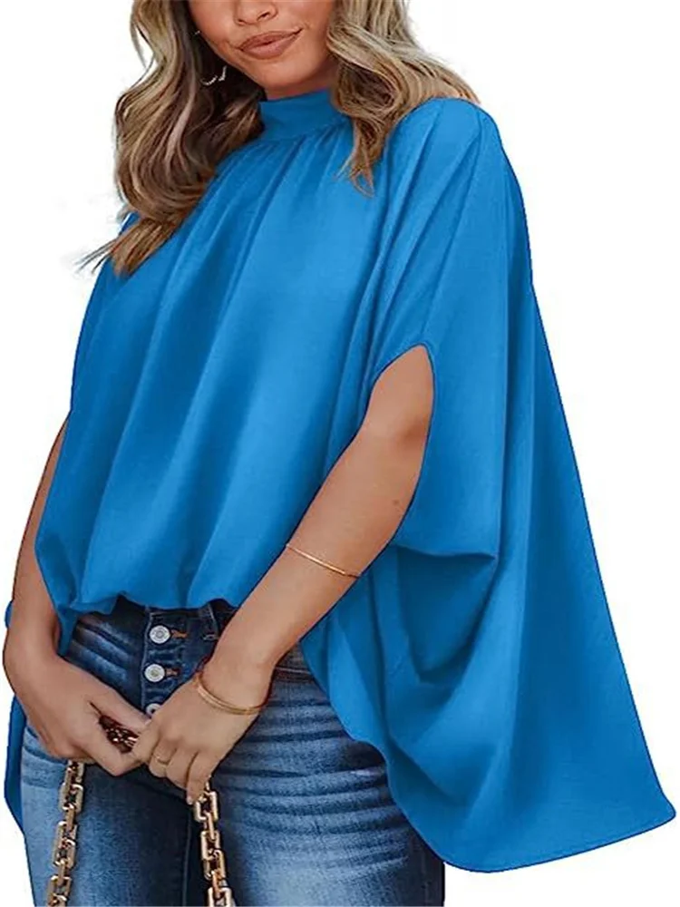 Women's Cloak Y2k Tops Short Sleeve Outfit Loose Fashion Shirt O-neck Casual Loose Chiffon T-Shirts Summer Bohemian Traf Dress
Women's Cloak Y2k Tops Short Sleeve Outfit Loose Fashion Shirt O-neck Casual Loose Chiffon T-Shirts Summer Bohemian Traf Dress