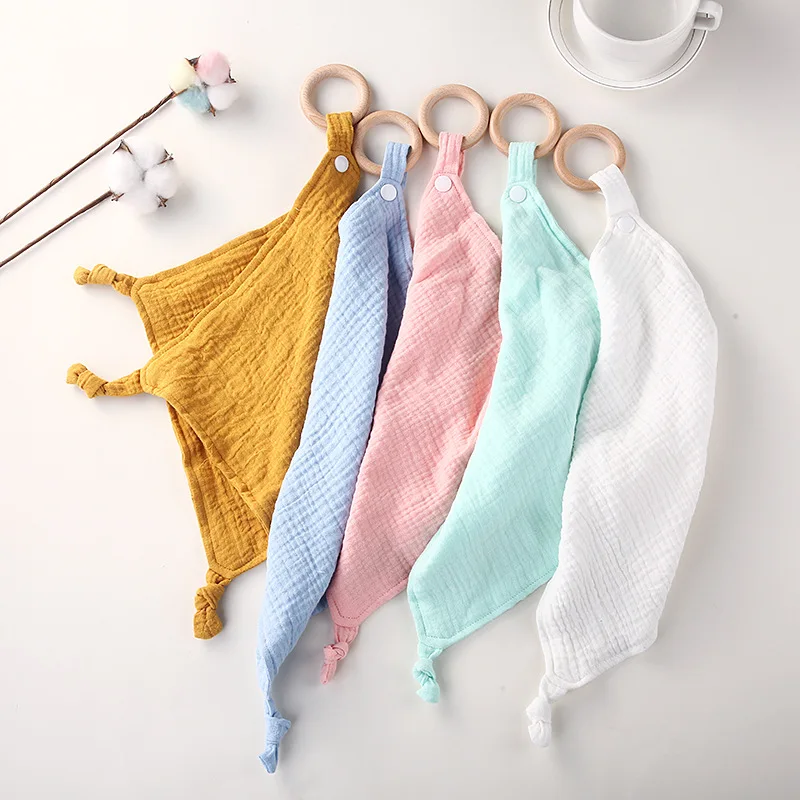 Double Towel Baby Burp Newborn Teether Ring Comforter Soothe Muslin Wood Towel Snap Cotton with 31x31cm Button Appease Cloth
Double Towel Baby Burp Newborn Teether Ring Comforter Soothe Muslin Wood Towel Snap Cotton with 31x31cm Button Appease Cloth