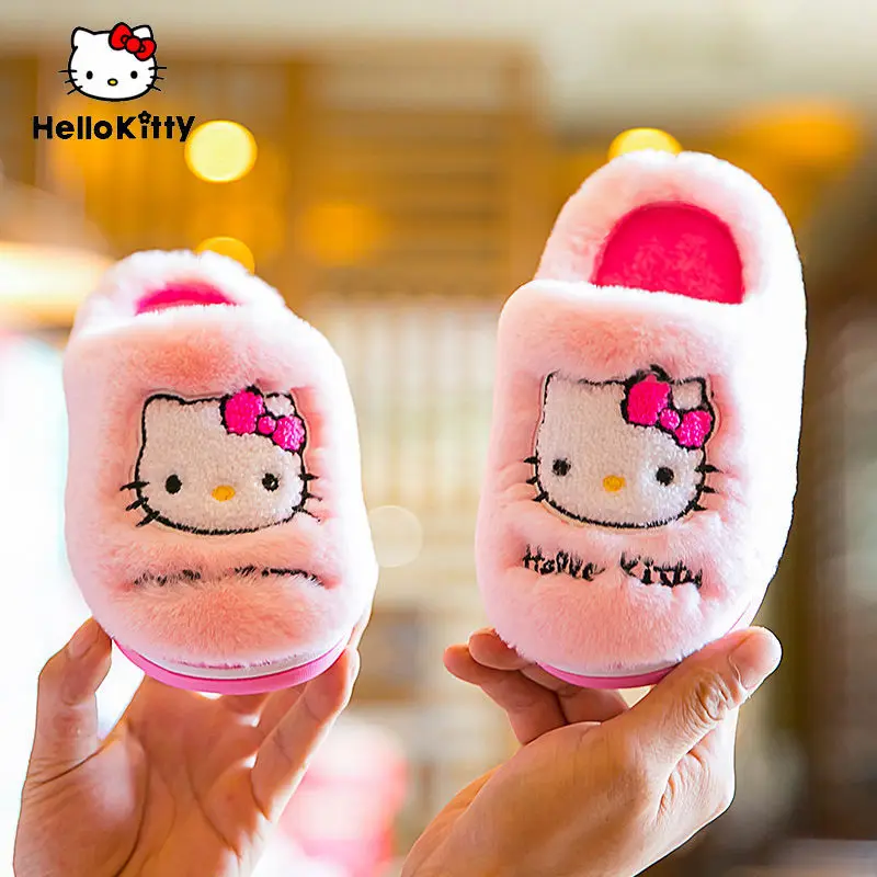 Sanrio Shoes HelloKitty Children's Cotton Slippers for Women Autumn and Winter Baby Indoor Kids Warm Keeping Girls' Home Shoes
Sanrio Shoes HelloKitty Children's Cotton Slippers for Women Autumn and Winter Baby Indoor Kids Warm Keeping Girls' Home Shoes