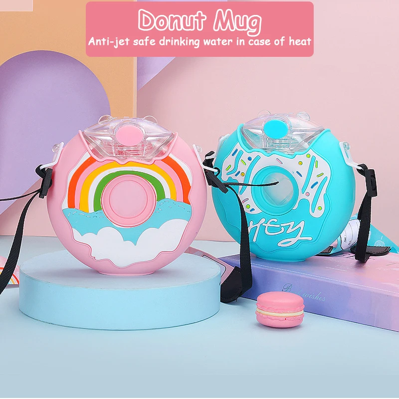 1pc Creative Round Cake Portable Kids Water Bottle Drinking Cup Lovely Doughnut Shape Drinking Cup With A Straw Water Bottles
1pc Creative Round Cake Portable Kids Water Bottle Drinking Cup Lovely Doughnut Shape Drinking Cup With A Straw Water Bottles