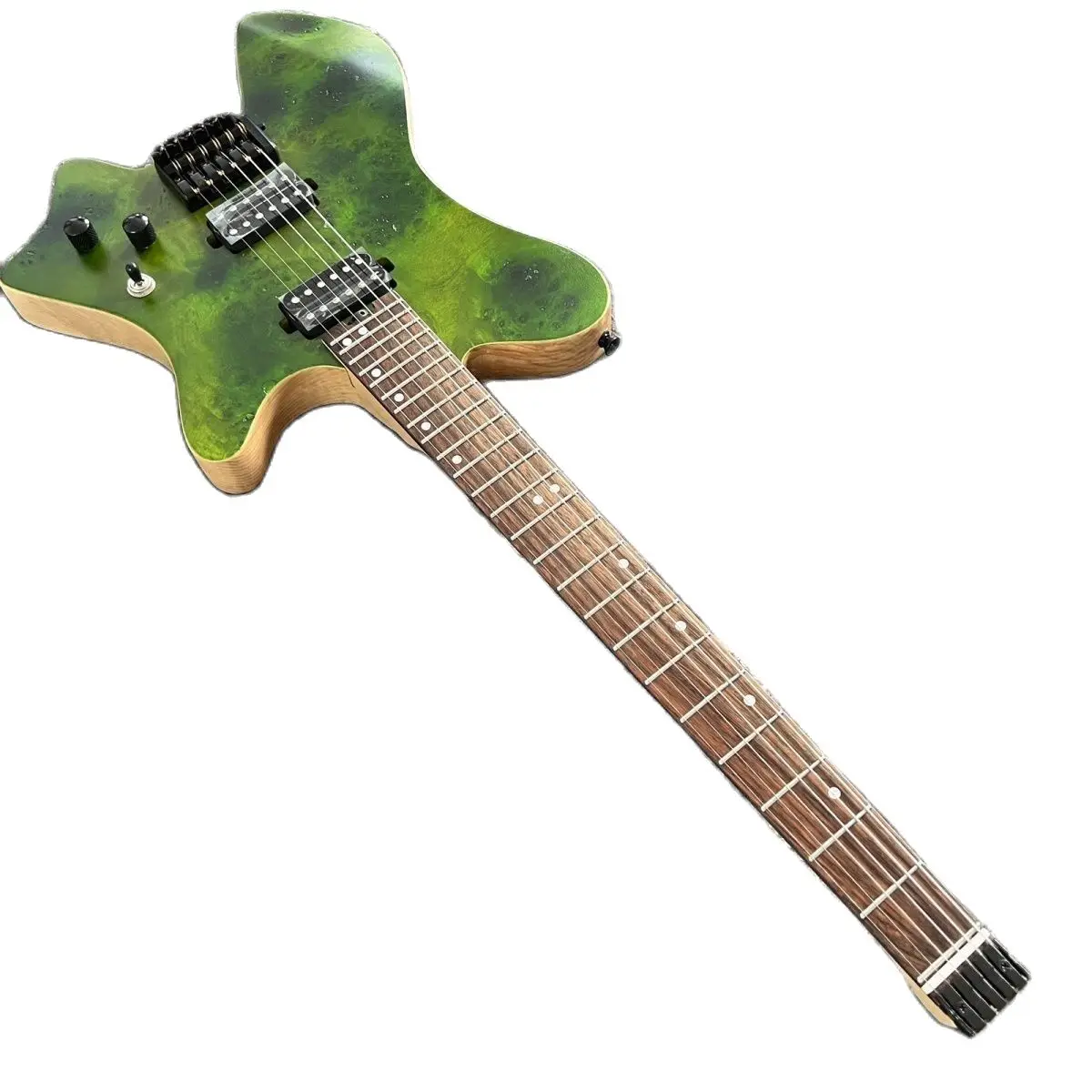 Бесголовый Электрический гитарный узор с древесным узором, белый восковой деревянный корпус, карбонизированный
Бесголовый Электрический гитарный узор с древесным узором, белый восковой деревянный корпус, карбонизированный