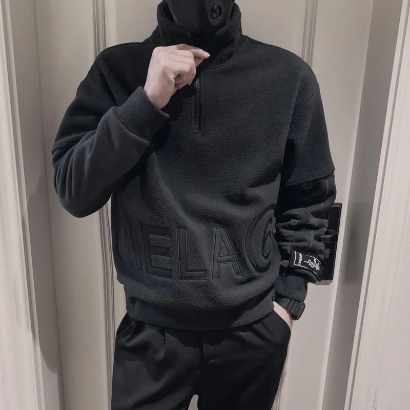Trend Streetwear Mens Slim Fit Turtleneck Sweatshirts 2022 Fall Fashion Letter Embroidery Long Sleeve Zipper Pullover Men Tops
Trend Streetwear Mens Slim Fit Turtleneck Sweatshirts 2022 Fall Fashion Letter Embroidery Long Sleeve Zipper Pullover Men Tops