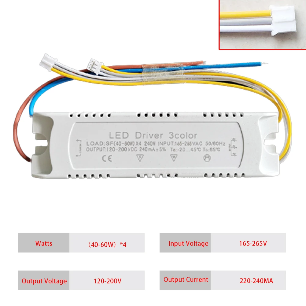 

LED Driver 3color Adapter Lighting Non-Isolating Transformer Replacement Down Lamp, Ceiling Lamp, Panel Light Etc.