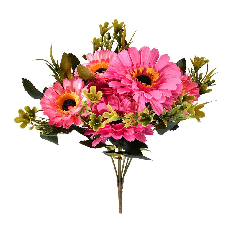 Sunflower Flower Bouquet Artificial Flowers Daisies Wedding Plant Accessories Room Home Decor party Decoration Gift
Sunflower Flower Bouquet Artificial Flowers Daisies Wedding Plant Accessories Room Home Decor party Decoration Gift