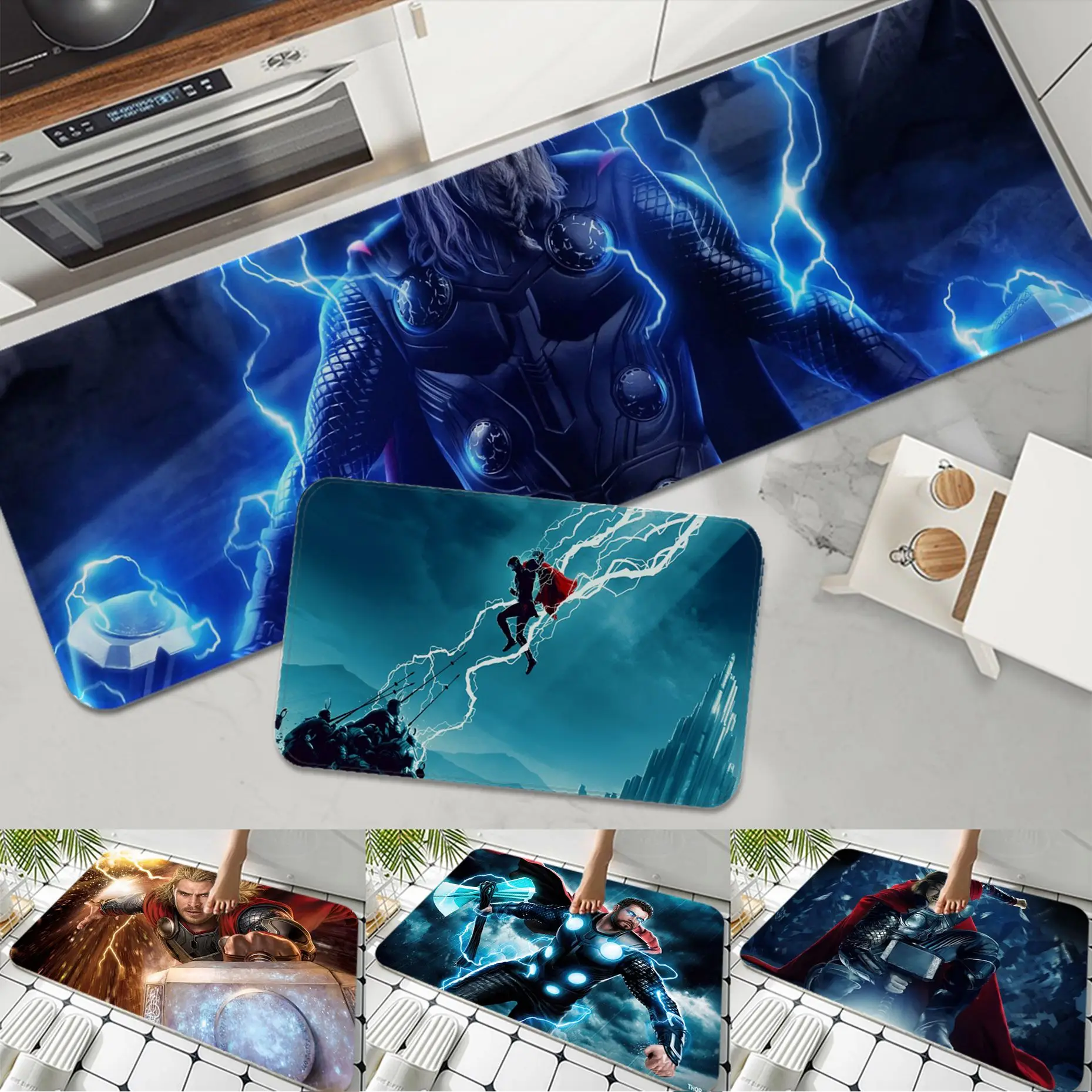 Marvel Thor Kitchen Mat INS Style Soft Bedroom Floor House Laundry Room Mat Anti-skid Household Carpets
Marvel Thor Kitchen Mat INS Style Soft Bedroom Floor House Laundry Room Mat Anti-skid Household Carpets