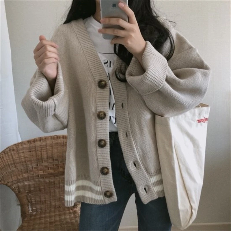 Women Knitted Cardigans Sweater Winter Solid Basic Elegant Japan Korea Tops Femme Autumn Female Warm Casual Outerwear Student
Women Knitted Cardigans Sweater Winter Solid Basic Elegant Japan Korea Tops Femme Autumn Female Warm Casual Outerwear Student