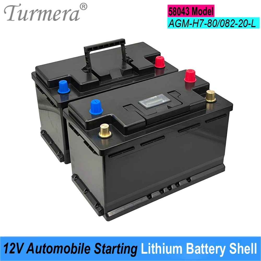 

Автомобильный батарейный блок Turmera серии 12 В 58043, Автомобильный Запуск, литиевые батареи, корпус для AGM H7-80 082-20, замена свинцово-кислотного использования