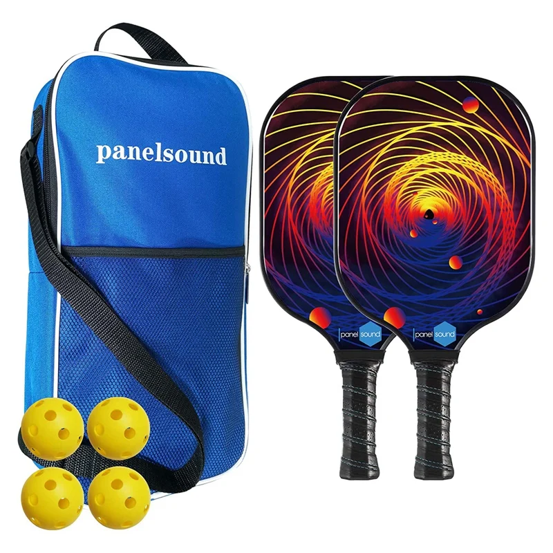 ELOS-Set Of 2 Pickleball Paddle Lightweight Pickleball Paddles,Thin&Quick Pickleball Rackets Set With Carrying Bag,4 Balls 
ELOS-Set Of 2 Pickleball Paddle Lightweight Pickleball Paddles,Thin&Quick Pickleball Rackets Set With Carrying Bag,4 Balls