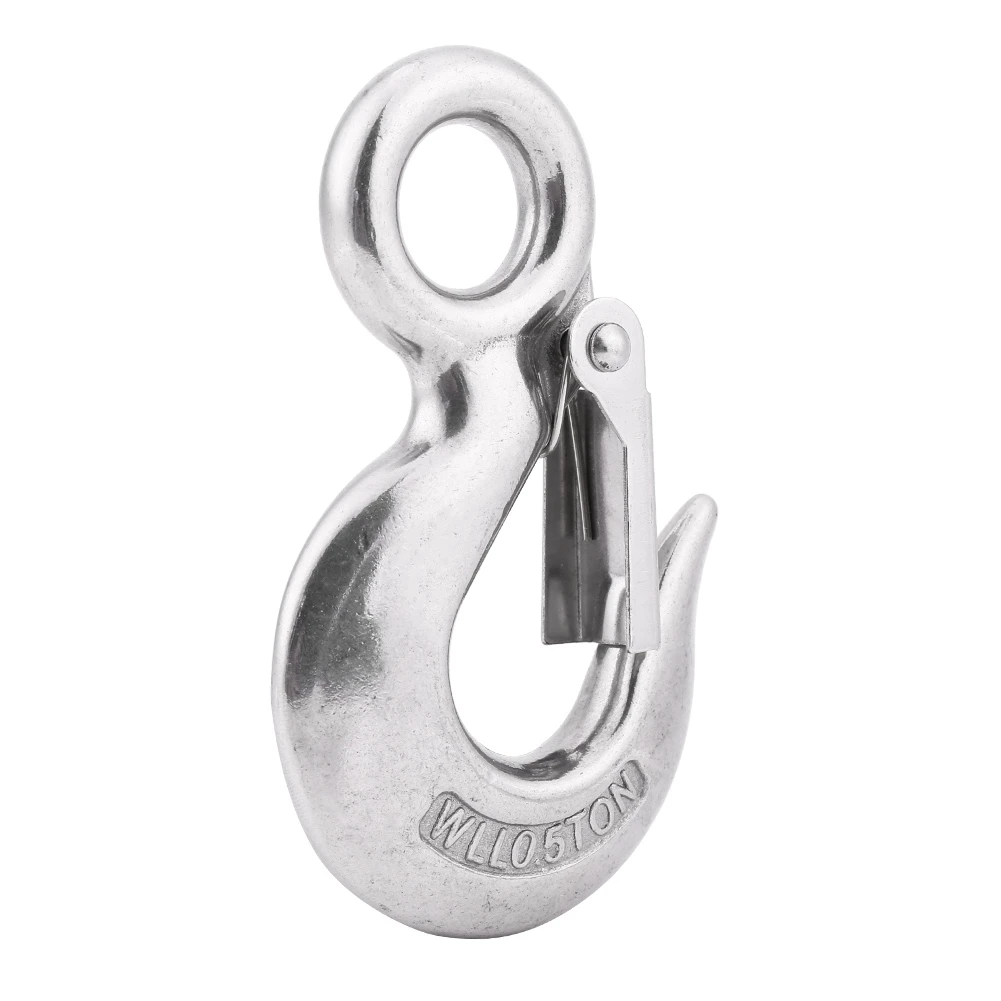 304 Stainless Steel Authentic Swivel Round Eye Snap Clip Cargo Lifting Hook(90mm/0.5T) Swivel Eye Hook
304 Stainless Steel Authentic Swivel Round Eye Snap Clip Cargo Lifting Hook(90mm/0.5T) Swivel Eye Hook
