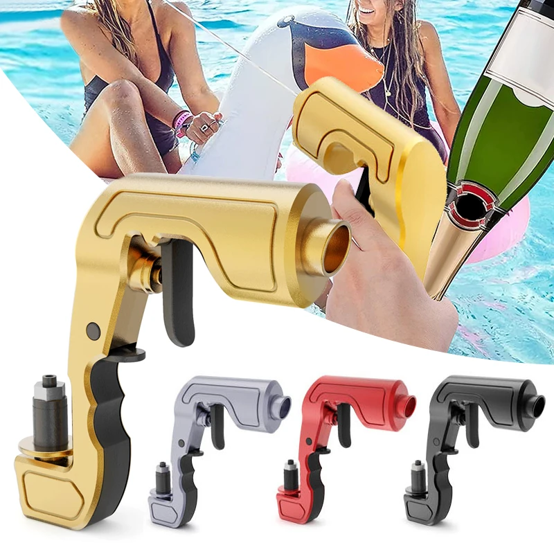 Champagne Wine Sprayer Pistol Beer Bottle Durable Gun Shoot Drinking Stopper Ejector Feeding Party Game Club Bar Kitchen Machine
Champagne Wine Sprayer Pistol Beer Bottle Durable Gun Shoot Drinking Stopper Ejector Feeding Party Game Club Bar Kitchen Machine