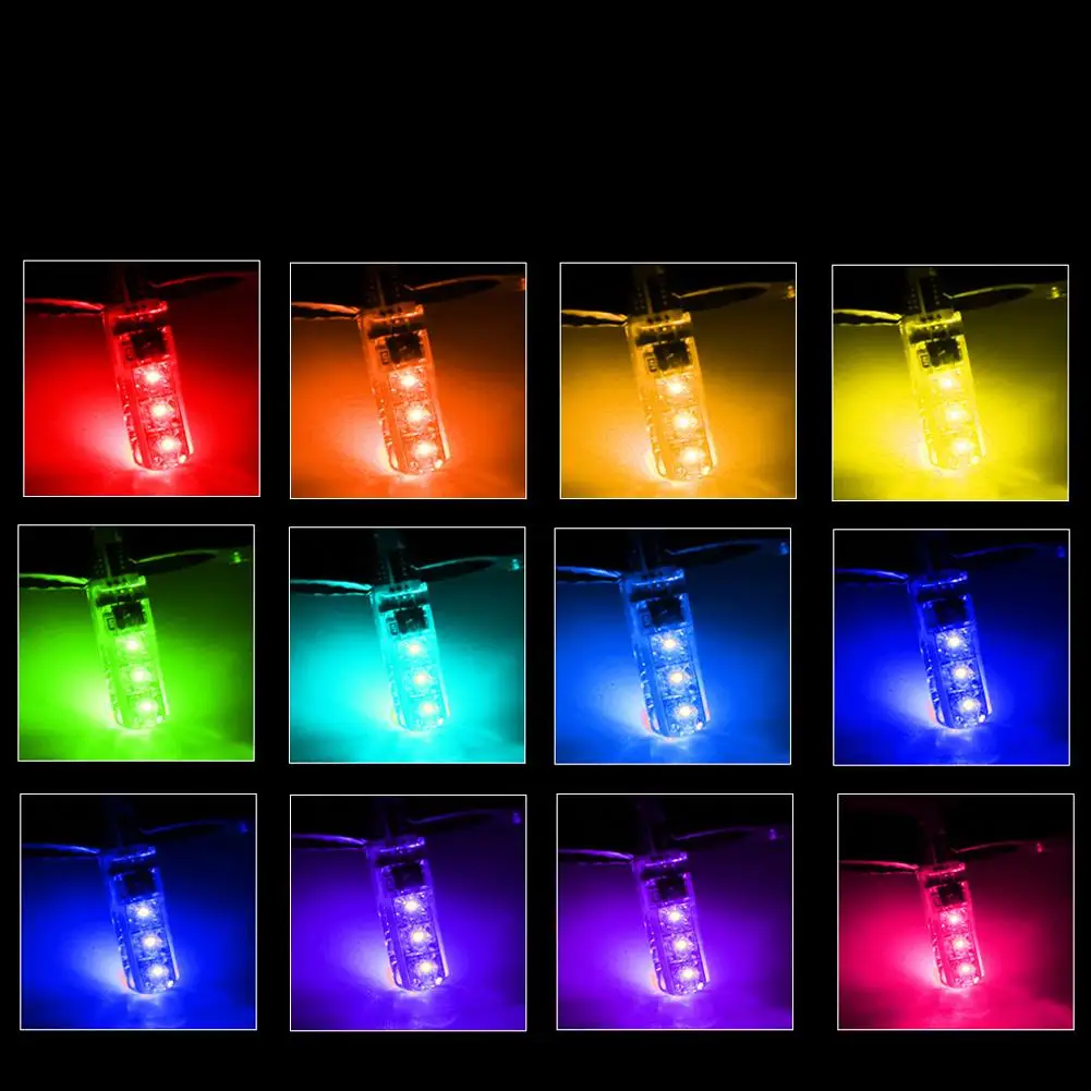 Car RGB LED 12V T10 LED RGB 5050 SMD Signal Lamp Reading Wedge Light Car Interior Decorative Lights
Car RGB LED 12V T10 LED RGB 5050 SMD Signal Lamp Reading Wedge Light Car Interior Decorative Lights