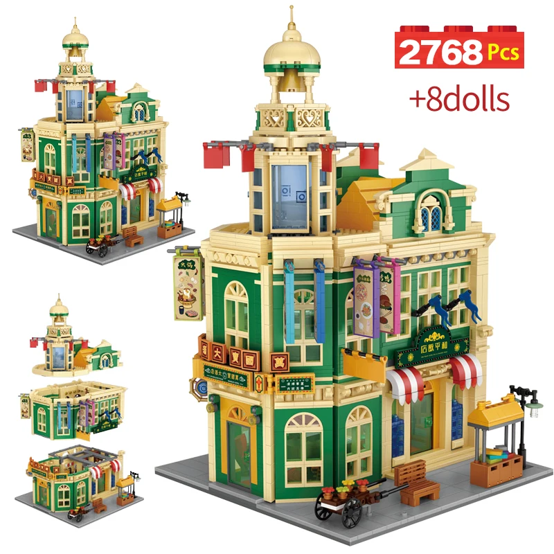2768pcs Mini City Street View Nostalgic Restaurant Building Blocks Friends Retro Houses Architecture Figures Bricks Toys For Kid
2768pcs Mini City Street View Nostalgic Restaurant Building Blocks Friends Retro Houses Architecture Figures Bricks Toys For Kid