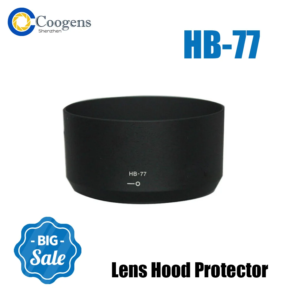 

HB-77 HB77 Bayonet Mount Lens Hood Protector Plastic Black 58mm for Nikon AF-P DX Nikkor 70-300mm f/4.5-6.3G Camera Accessories