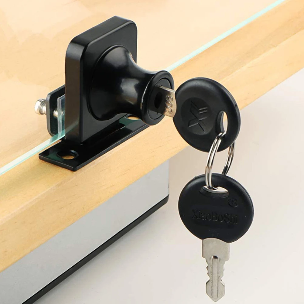 Cabinet Lock Sliding Glass Cabinet Lock for Showcases and Cabinets Compatible with Single/Double Swinging Doors
Cabinet Lock Sliding Glass Cabinet Lock for Showcases and Cabinets Compatible with Single/Double Swinging Doors