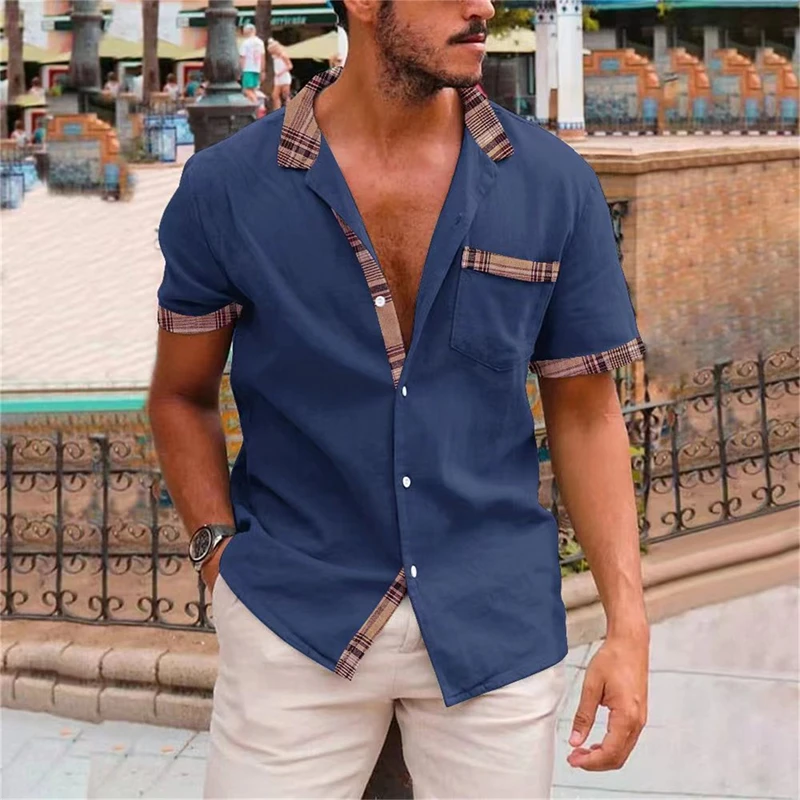 2023 Summer New Men's Short-Sleeved T-shirt Cotton and Linen Led Casual Men's T-shirt Shirt Male Breathable S-3XL
2023 Summer New Men's Short-Sleeved T-shirt Cotton and Linen Led Casual Men's T-shirt Shirt Male Breathable S-3XL