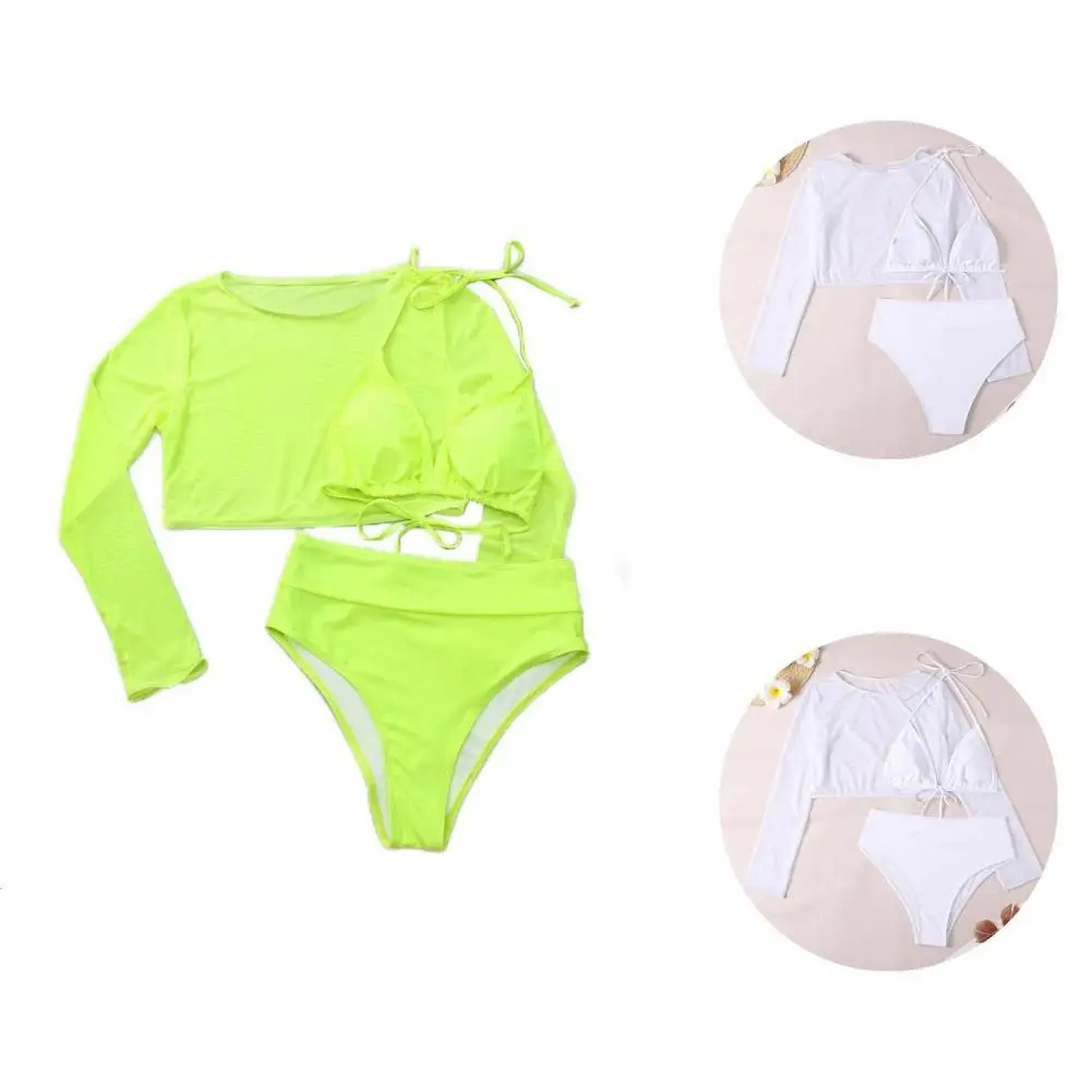 Comfy Charming Sexy Three-piece Bikini set High Waist Bathing Suit Skinny for Swimming
Comfy Charming Sexy Three-piece Bikini set High Waist Bathing Suit Skinny for Swimming