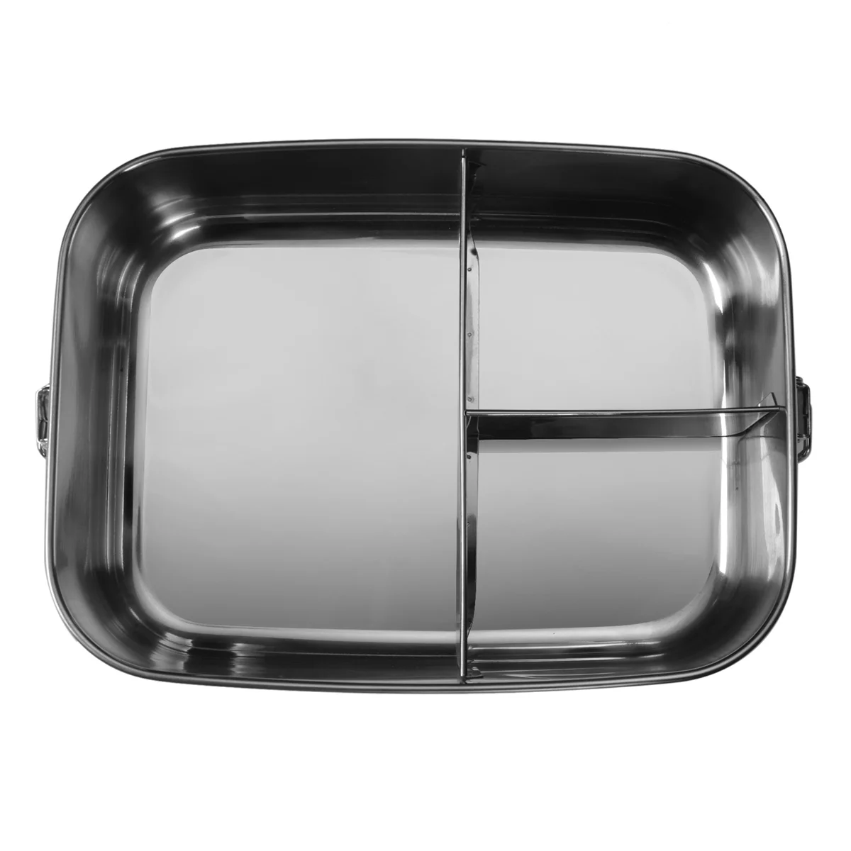 

2X Stainless Steel Bento Box Lunch Container,3-Compartment Bento Lunch Box for Sandwich and Two Sides