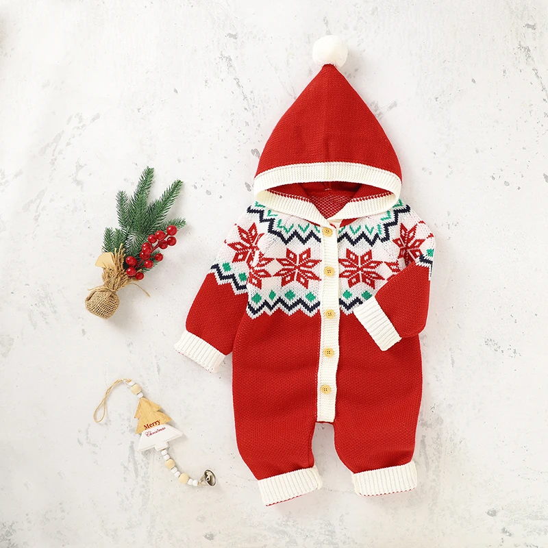 Winter Red Christmas Knitted Newborn Boy Girl Jmpsuits with Hood Long Sleeve Infant Playsuit Children Overalls Clothes One Piece
Winter Red Christmas Knitted Newborn Boy Girl Jmpsuits with Hood Long Sleeve Infant Playsuit Children Overalls Clothes One Piece