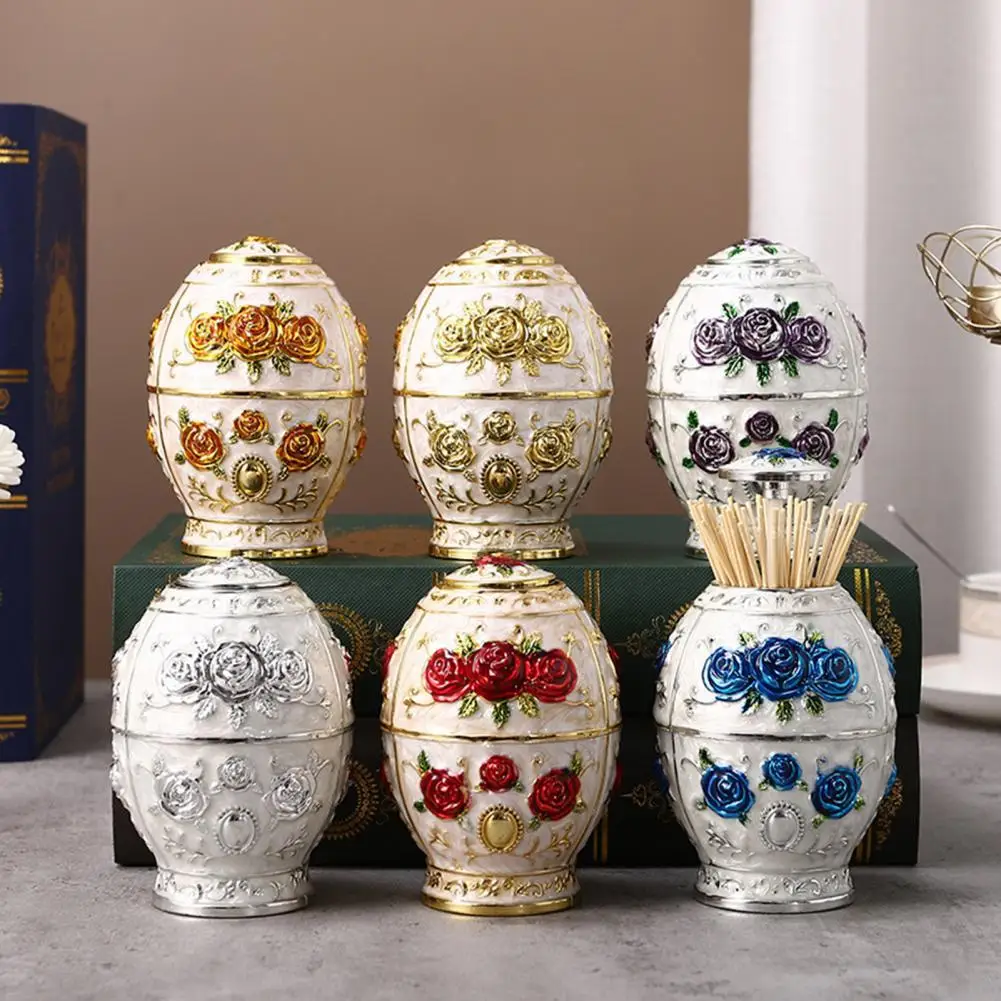 Toothpick Dispenser Retro Relief Design Plastic Luxury Pop-up Toothpick Organizer Box Rose Flower Desktop Decor Holder for Home
Toothpick Dispenser Retro Relief Design Plastic Luxury Pop-up Toothpick Organizer Box Rose Flower Desktop Decor Holder for Home