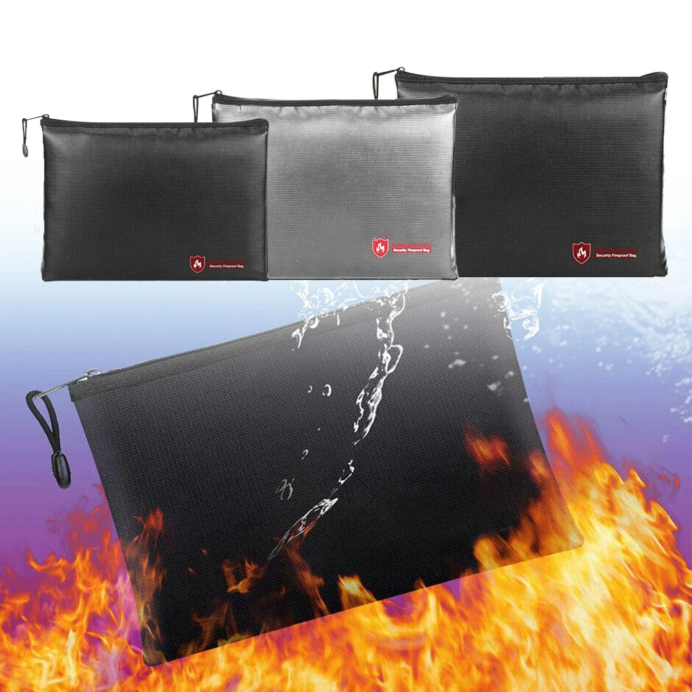 Fireproof Document Bag Silicone Coated Fiberglass Safe Money Bag Pouch Holder For Office Workers Family Use Files Money Cards
Fireproof Document Bag Silicone Coated Fiberglass Safe Money Bag Pouch Holder For Office Workers Family Use Files Money Cards