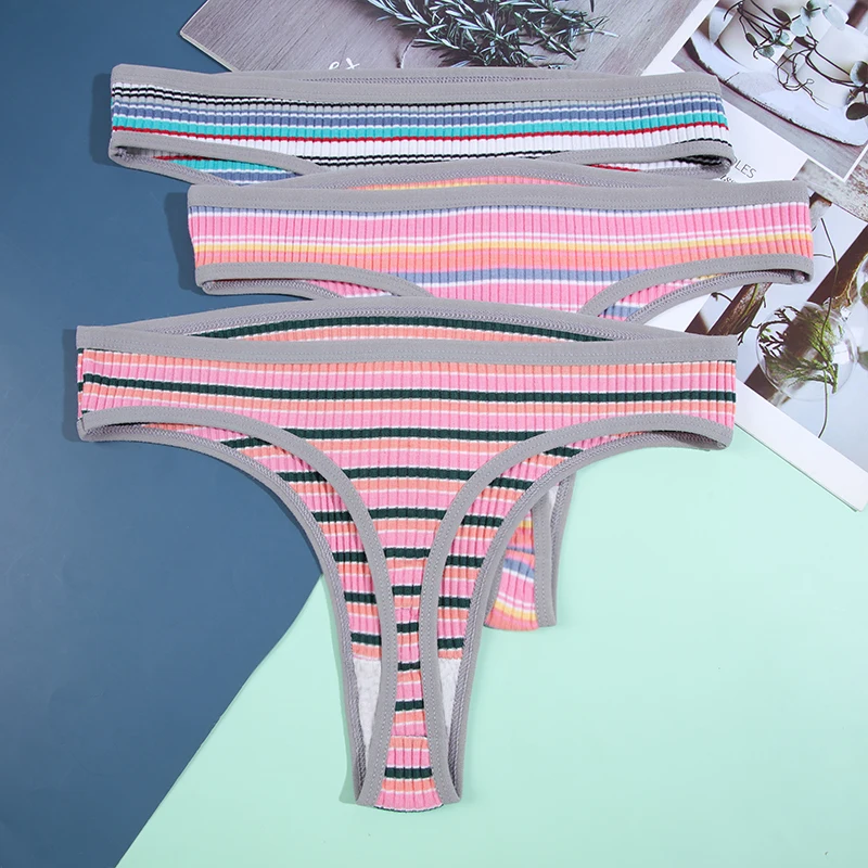 CHRLEISURE Striped Cotton Underwear Sexy Women Panties Sports Comfortable Breathable Briefs Girls Sweet Cute Panty Cozy Lingerie
CHRLEISURE Striped Cotton Underwear Sexy Women Panties Sports Comfortable Breathable Briefs Girls Sweet Cute Panty Cozy Lingerie
