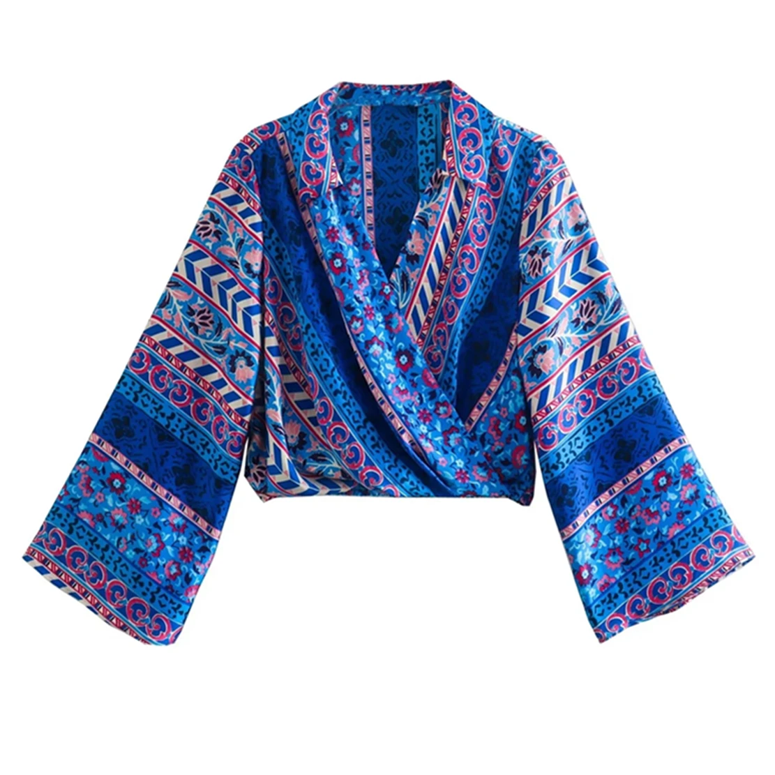 Maxdutti England Style High Street Geometric Printing Shirts Women Blouse Bow Overlapping Loose Short Blouse Tops
Maxdutti England Style High Street Geometric Printing Shirts Women Blouse Bow Overlapping Loose Short Blouse Tops