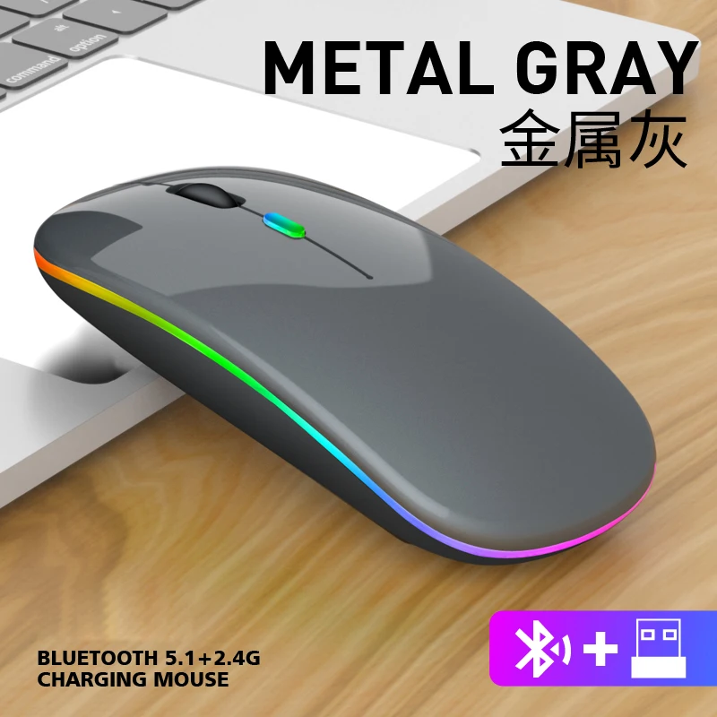 Mouse Wirelesss Bluetooth 2 In 1 Wireless Dual Mode Optical Mouse 2.4G Mouse Ergonomic Portable Rechargeable Mice for Laptop
Mouse Wirelesss Bluetooth 2 In 1 Wireless Dual Mode Optical Mouse 2.4G Mouse Ergonomic Portable Rechargeable Mice for Laptop