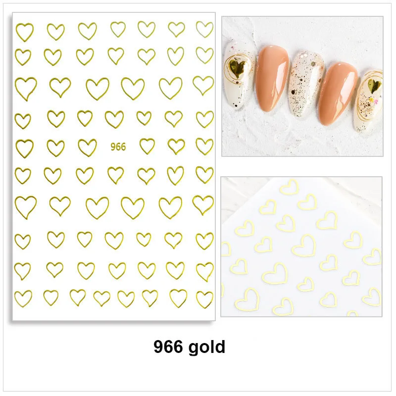 3D heart sticker for manicure accessories back glue adhesive DIY girls nail tip decoration peel off slider decals YJ004
3D heart sticker for manicure accessories back glue adhesive DIY girls nail tip decoration peel off slider decals YJ004